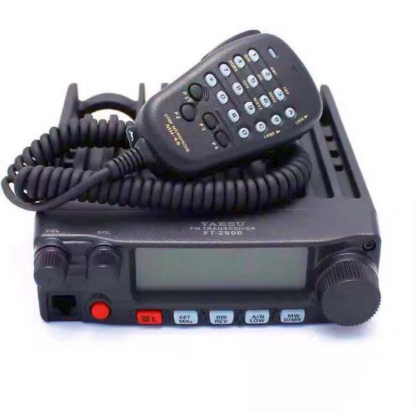 Yaesu FT-2980R VHF FM mobile transceiver with an MH-48A6JA DTMF microphone and MMB-83 mobile bracket