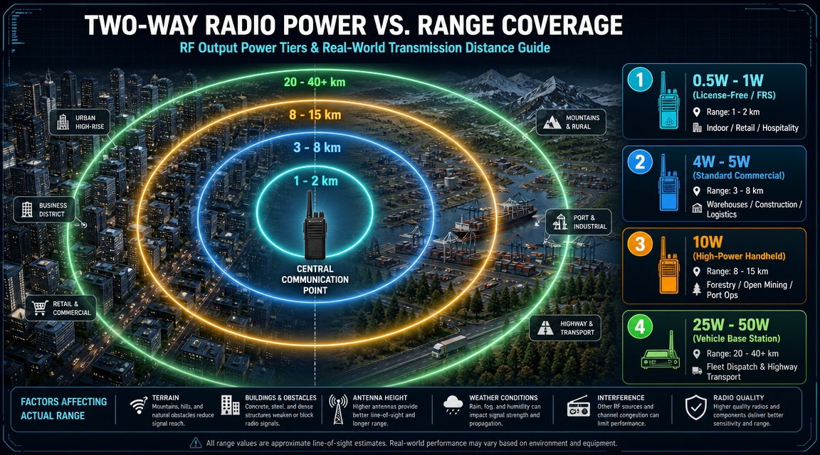 Radio de Alta Potencia vs Baja Potencia: Cómo Elegir