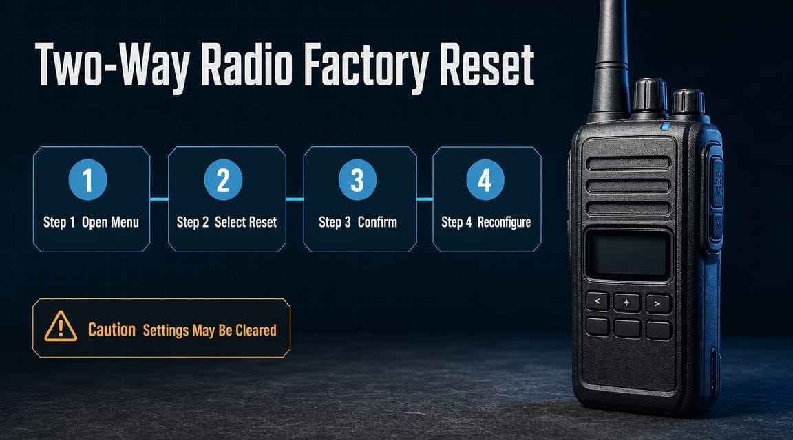 Two-Way Radio Factory Reset: Steps & Precautions